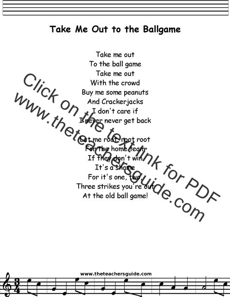 take me out to the ball game lyrics|Take Me Out to the Ball Game .